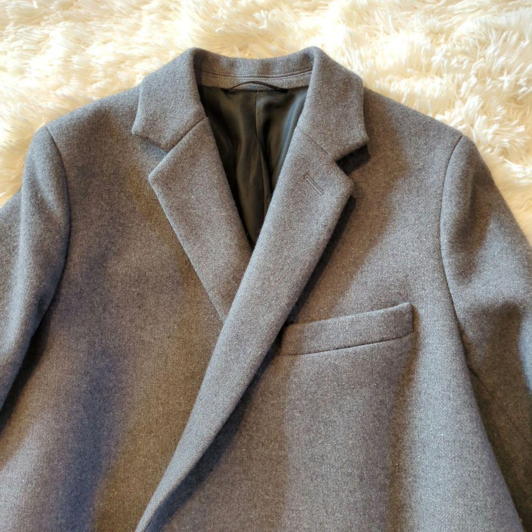 【美品】ザリラクス　メルトンチェスターコート　ウールロングコート　38サイズ