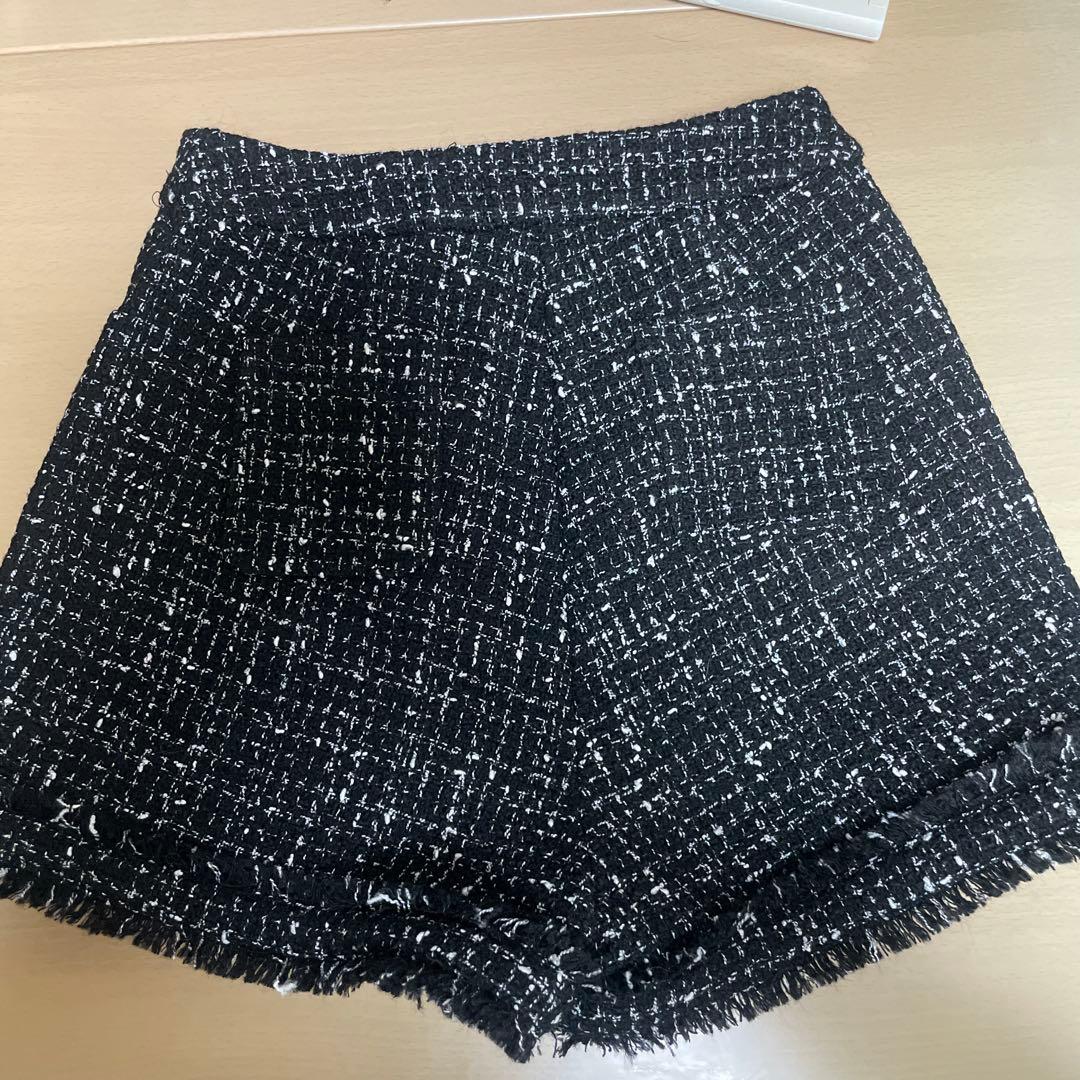 ダーリッチ Darich コンパクトフリンジツイードショートパンツ