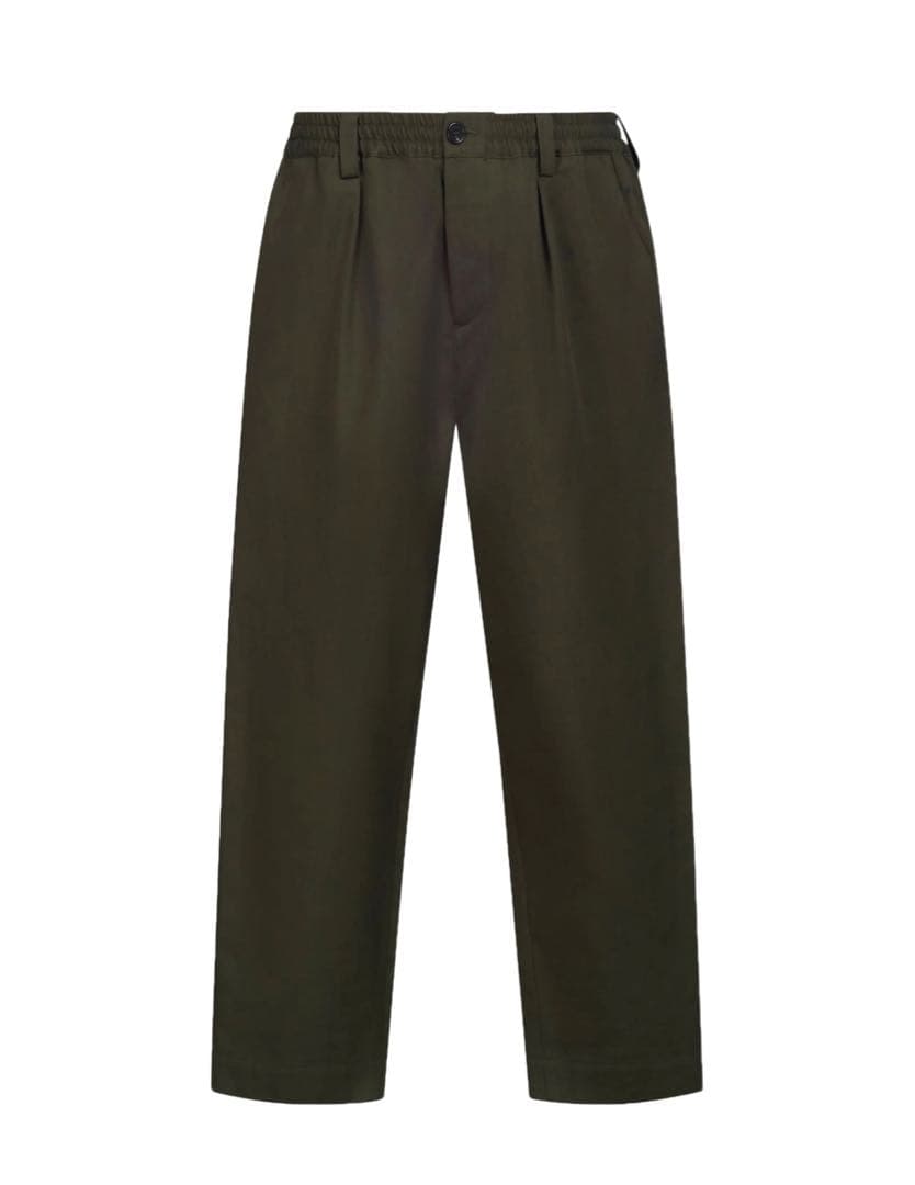 MARNI マルニ 定番クロップドテーパードパンツ　 オリーブグリーン 44