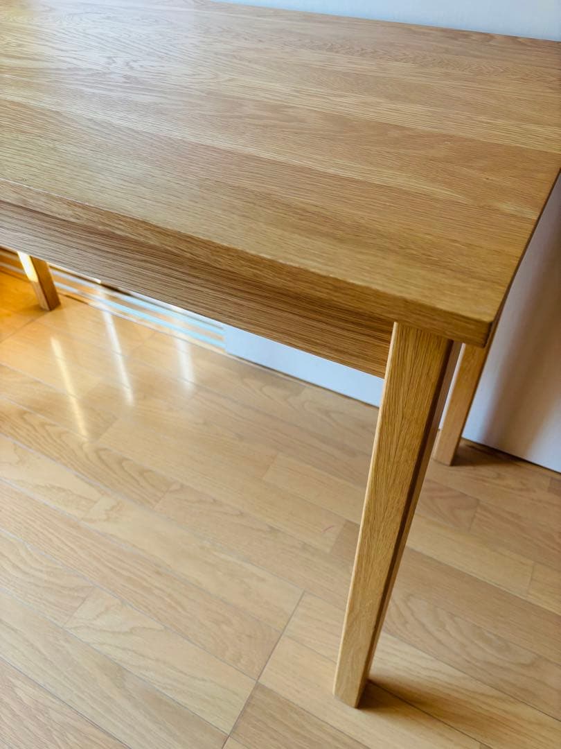 無印良品 オーク材 学習机 勉強机 デスク 廃盤 天然木