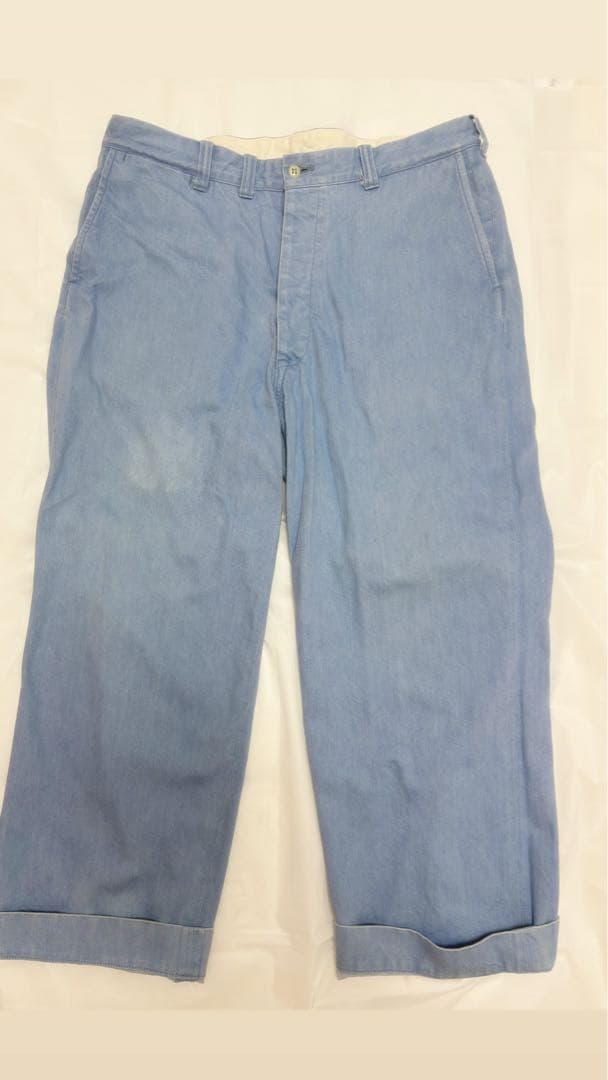 パンツ AT LAST&CO SKY BLUE DENIM WORK PANT