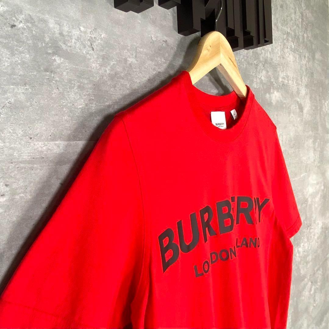 『BURBERRY』バーバリー (S) クルーネック半袖Tシャツ