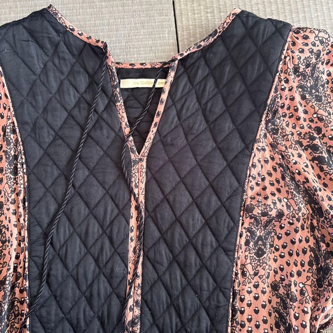 ヌキテパ　花柄ワンピース　フリーサイズ