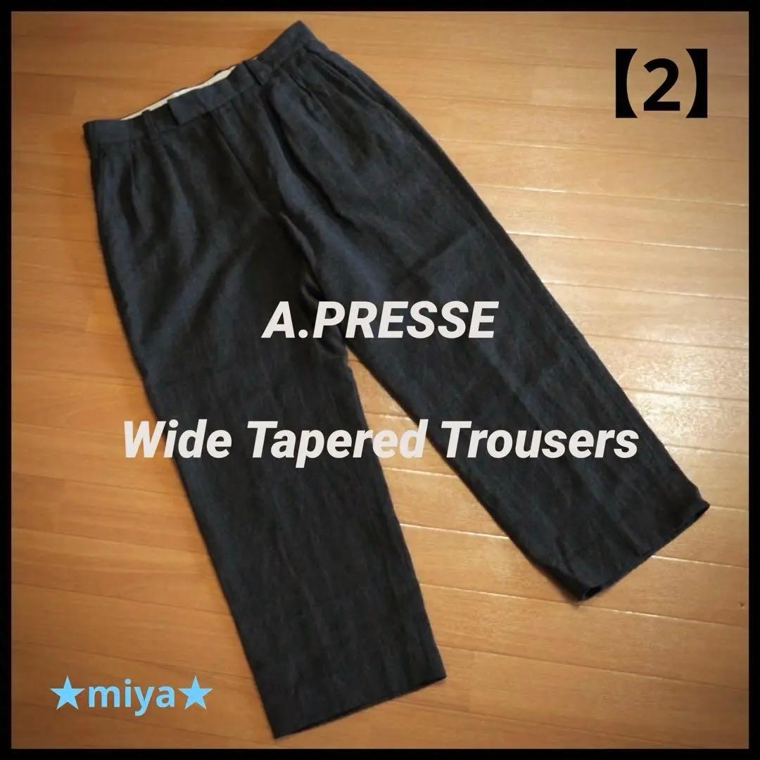 パンツ A.PRESSE / Wide Tapered Trousers / 23SS