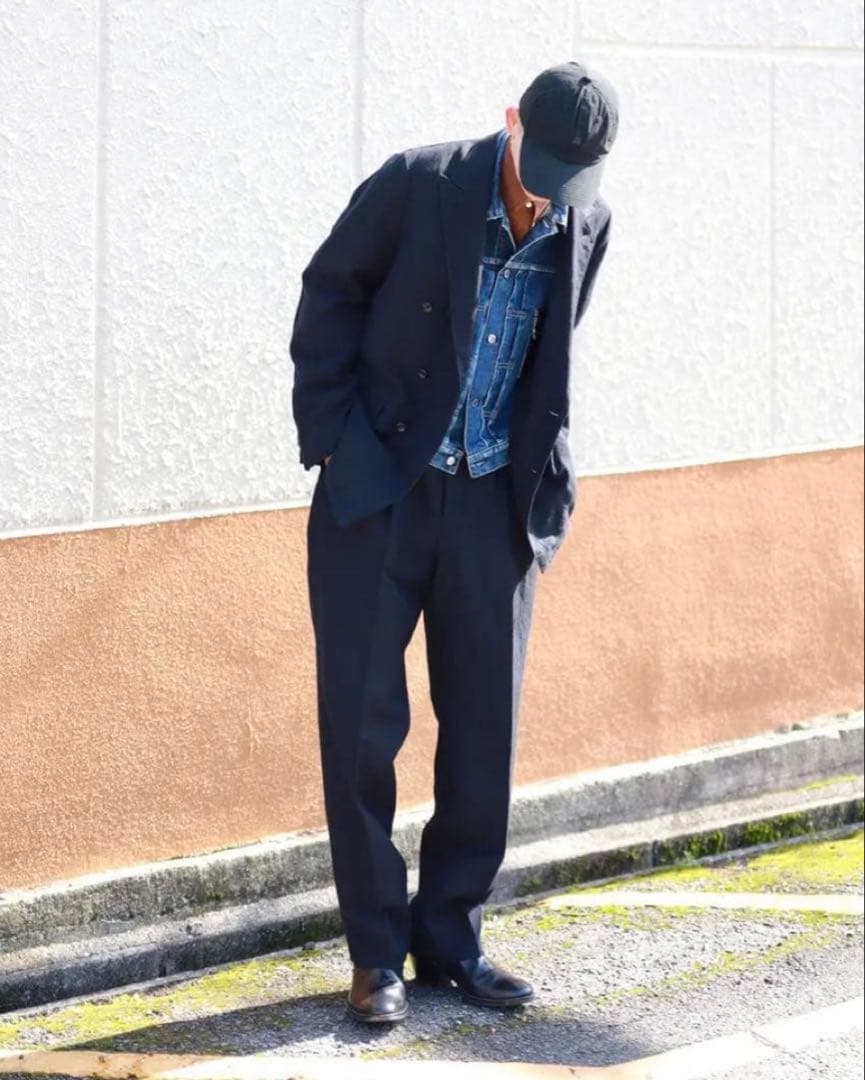 パンツ A.PRESSE / Wide Tapered Trousers / 23SS