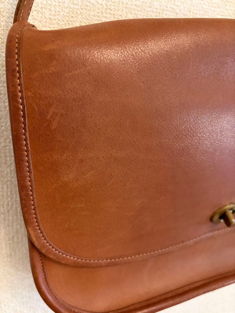 美品 オールドコーチ ショルダーバッグ ターンロック USA製 COACH