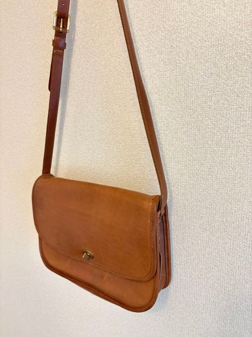 美品 オールドコーチ ショルダーバッグ ターンロック USA製 COACH