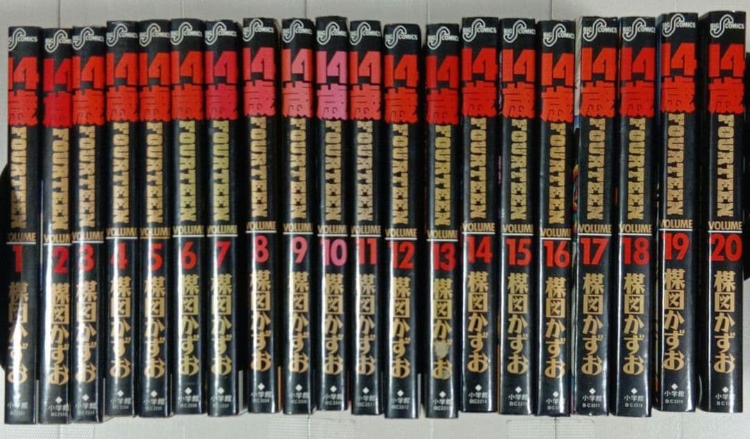 14歳　楳図かずお　 全巻セット　1～20巻　全20巻、抜け巻無し