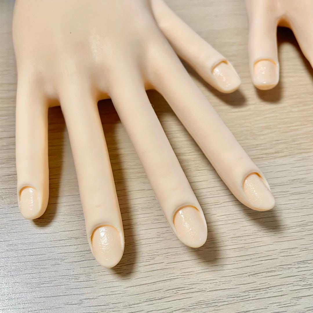 JNEC認定モデルハンドセット+新品ネイルチップ+新品トップコート