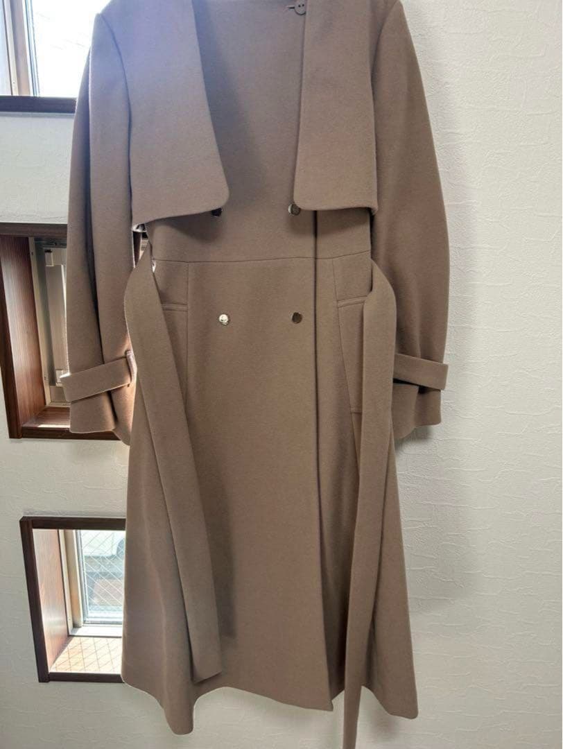 ジル バイ ジルスチュアート ノーカラードレス トレンチコート レディース S