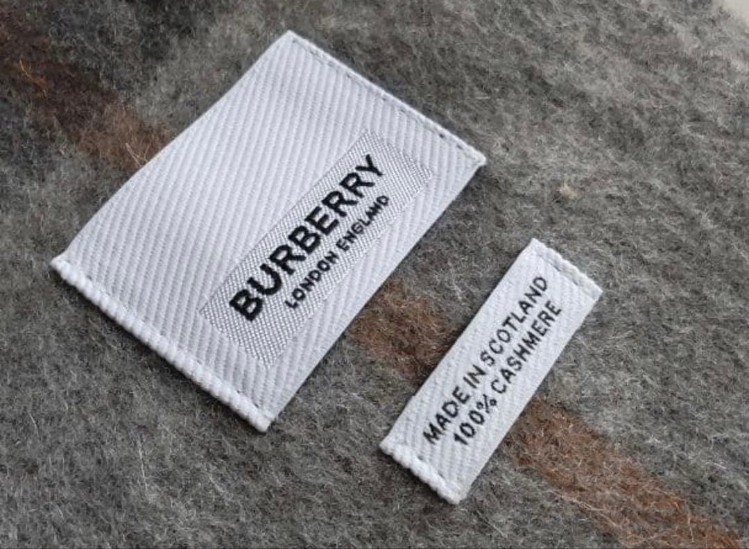 新品 BURBERRY カシミアマフラー グレーチェック