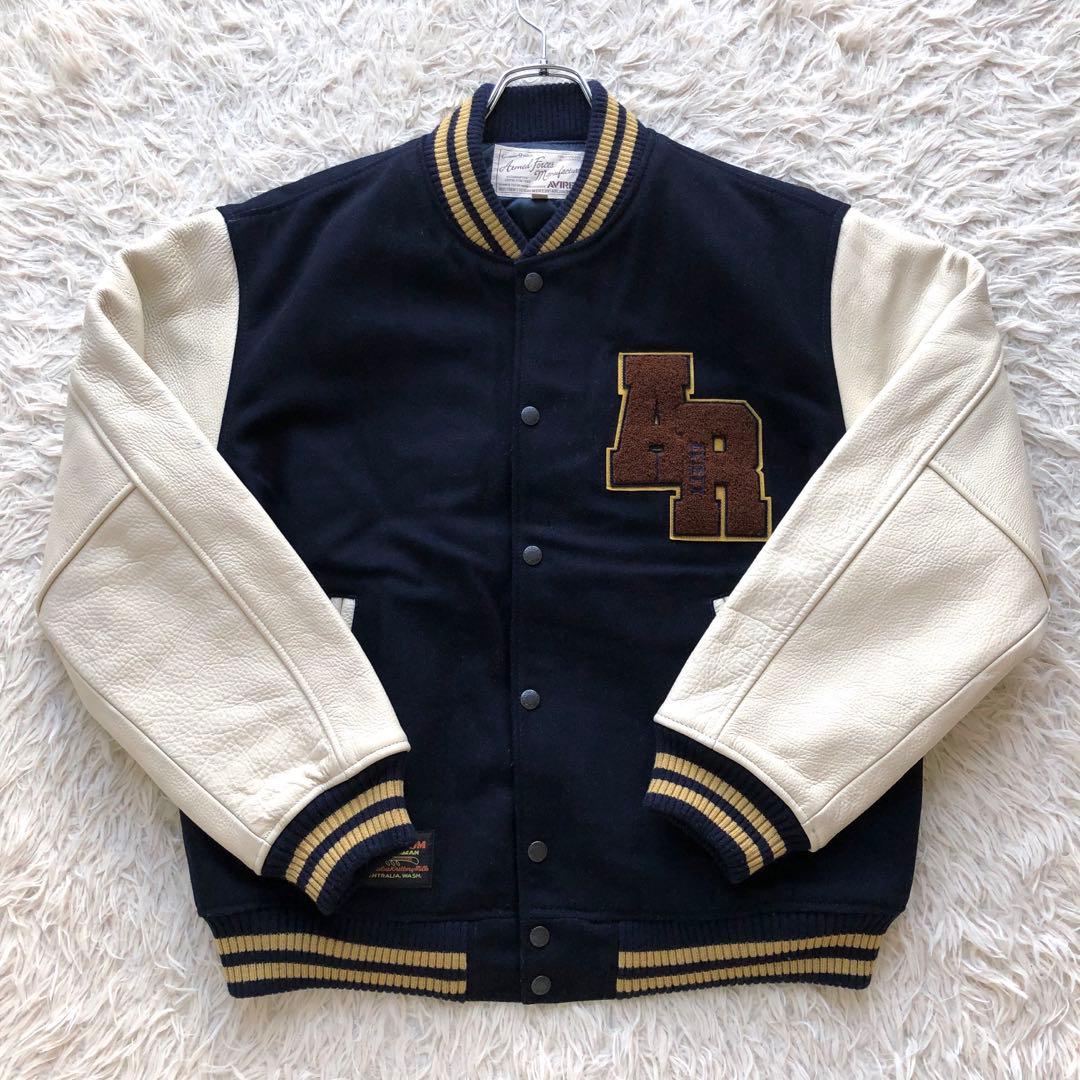 【希少サイズL】アヴィレックス　スクーカム　バーシティジャケット　キルティング