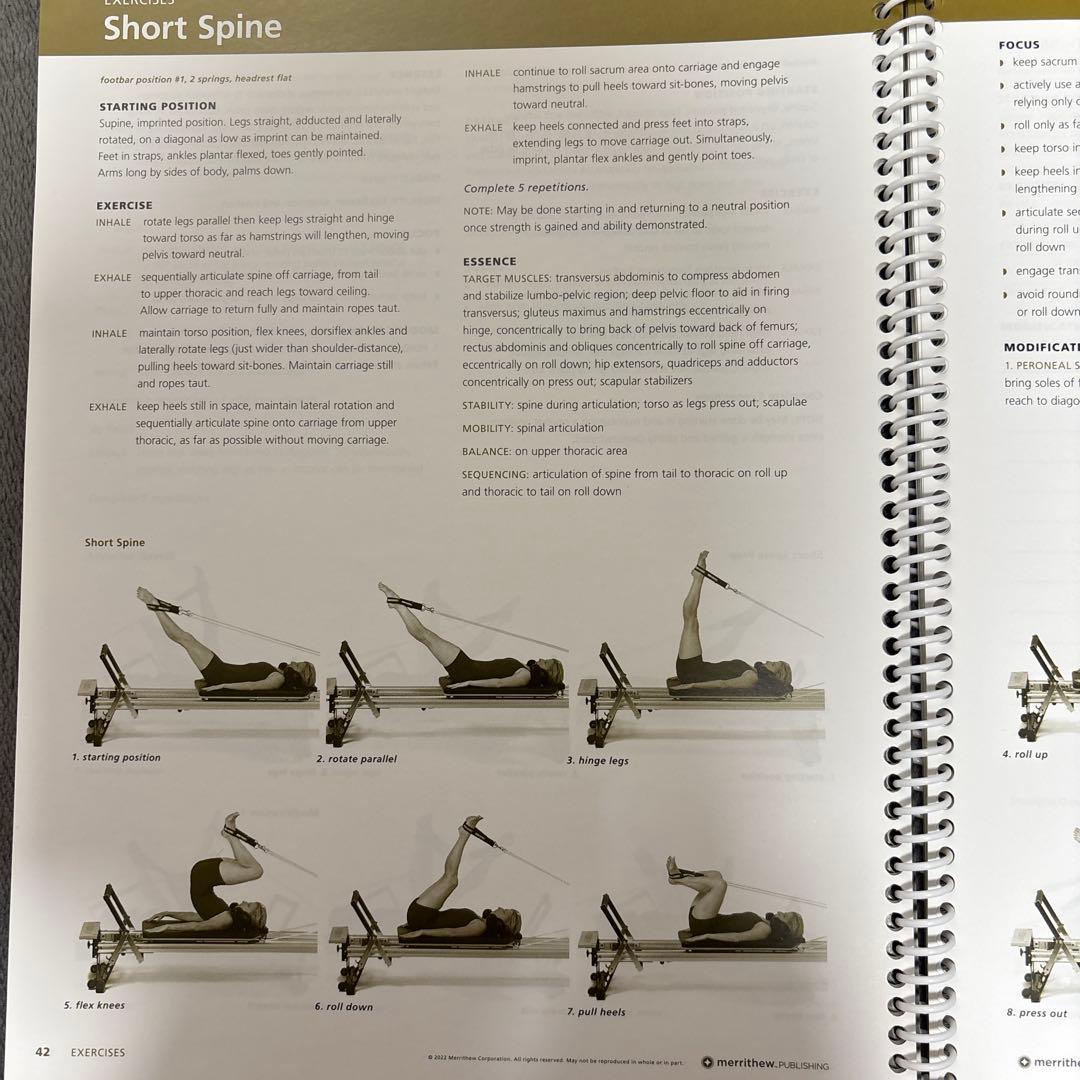 Stott Pilates Essential Reformer 英語マニュアル