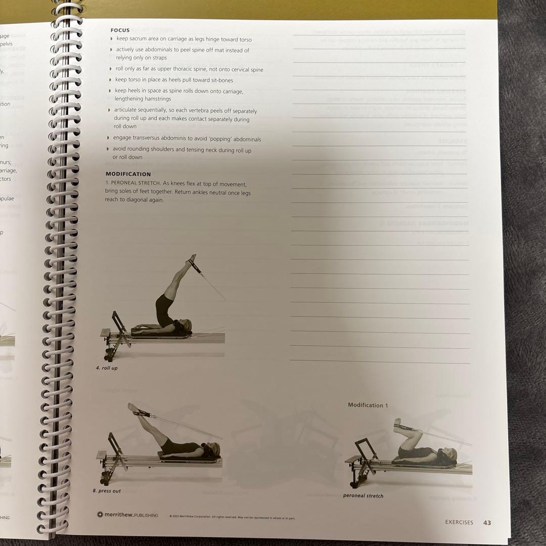 Stott Pilates Essential Reformer 英語マニュアル