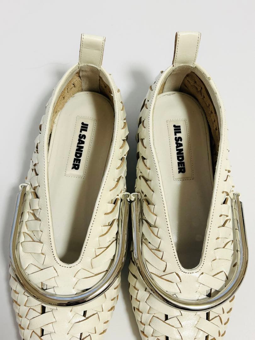 JIL SANDER バレリーナポインテッドトゥシューズメッシュ