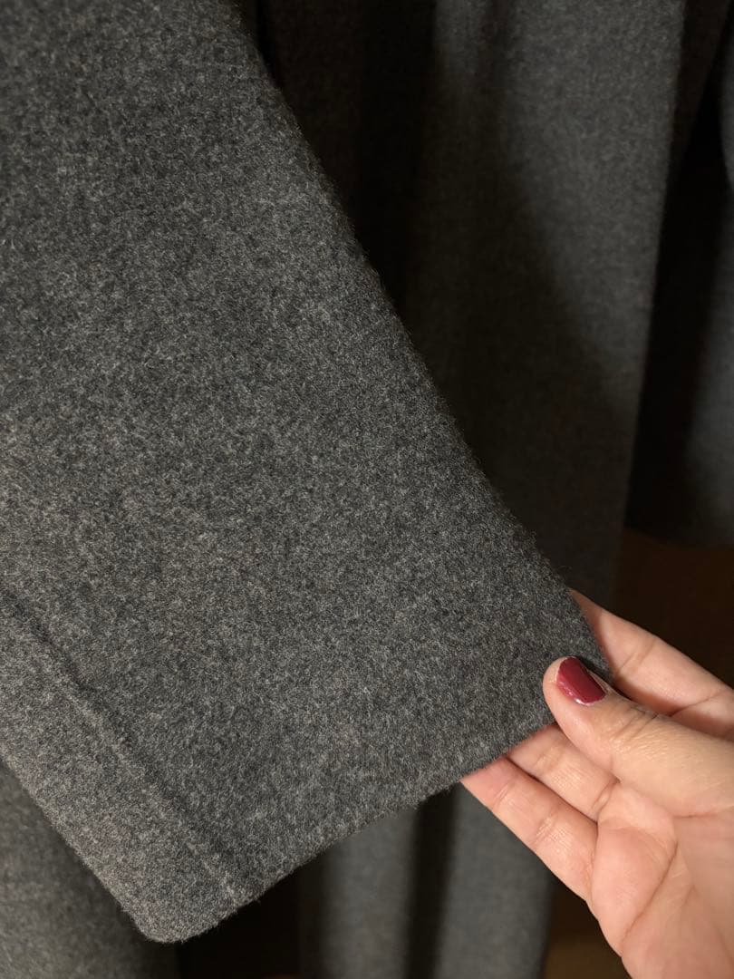 N.O.R.C ウールリバービッグカラーコート　ロングコート