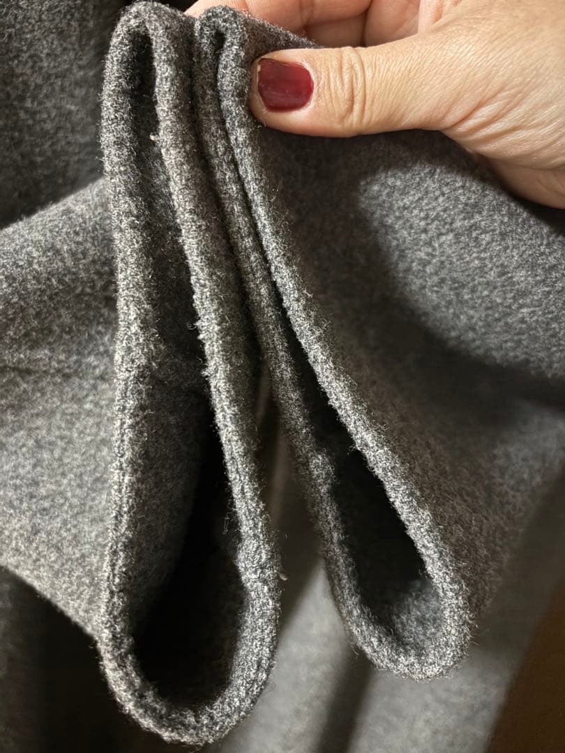 N.O.R.C ウールリバービッグカラーコート　ロングコート