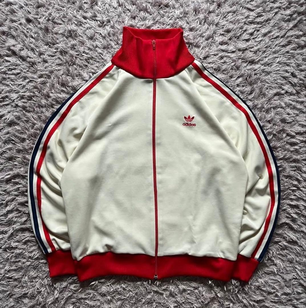 織*氏様 【希少】adidas 80s トラックジャケット デサント製 クリーム