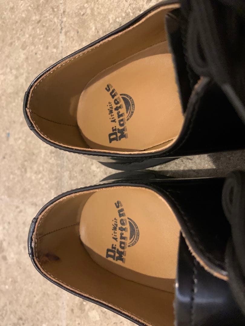 Dr.Martins ドクターマーチンブラックレザー UK7 26cm ホール