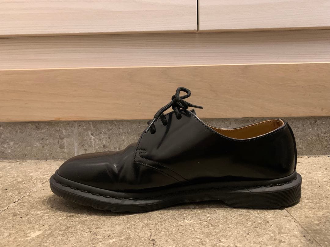 Dr.Martins ドクターマーチンブラックレザー UK7 26cm ホール