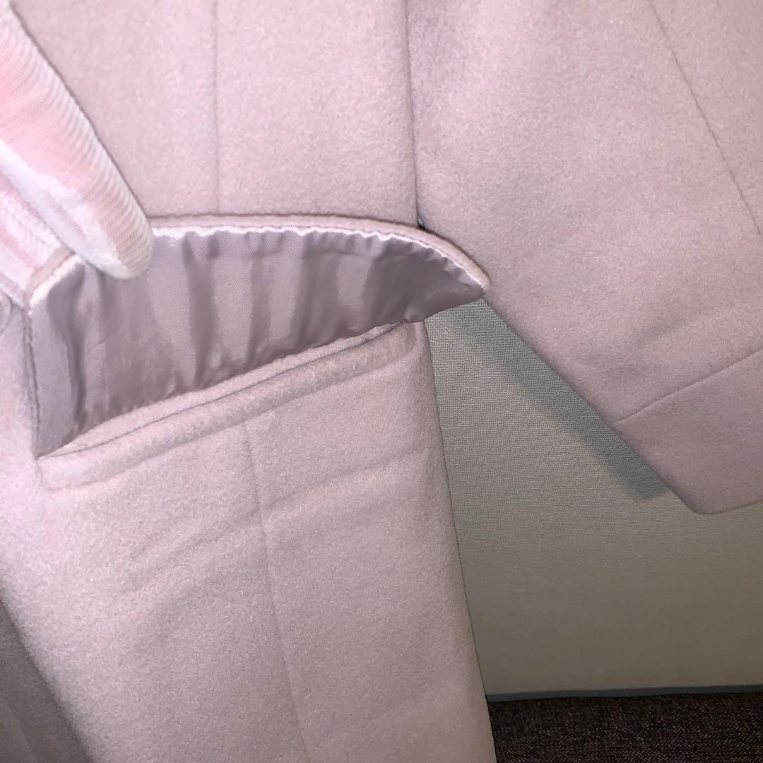 新品、ジャスグリッティ、ベージュ、3ウェイ　フォックスファーフード、ウールコート