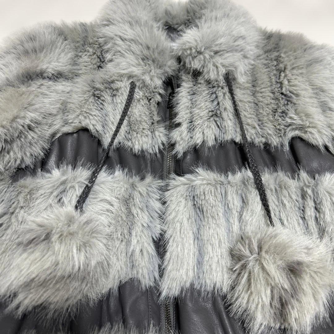 LAGUA GEM グレー ファーコート