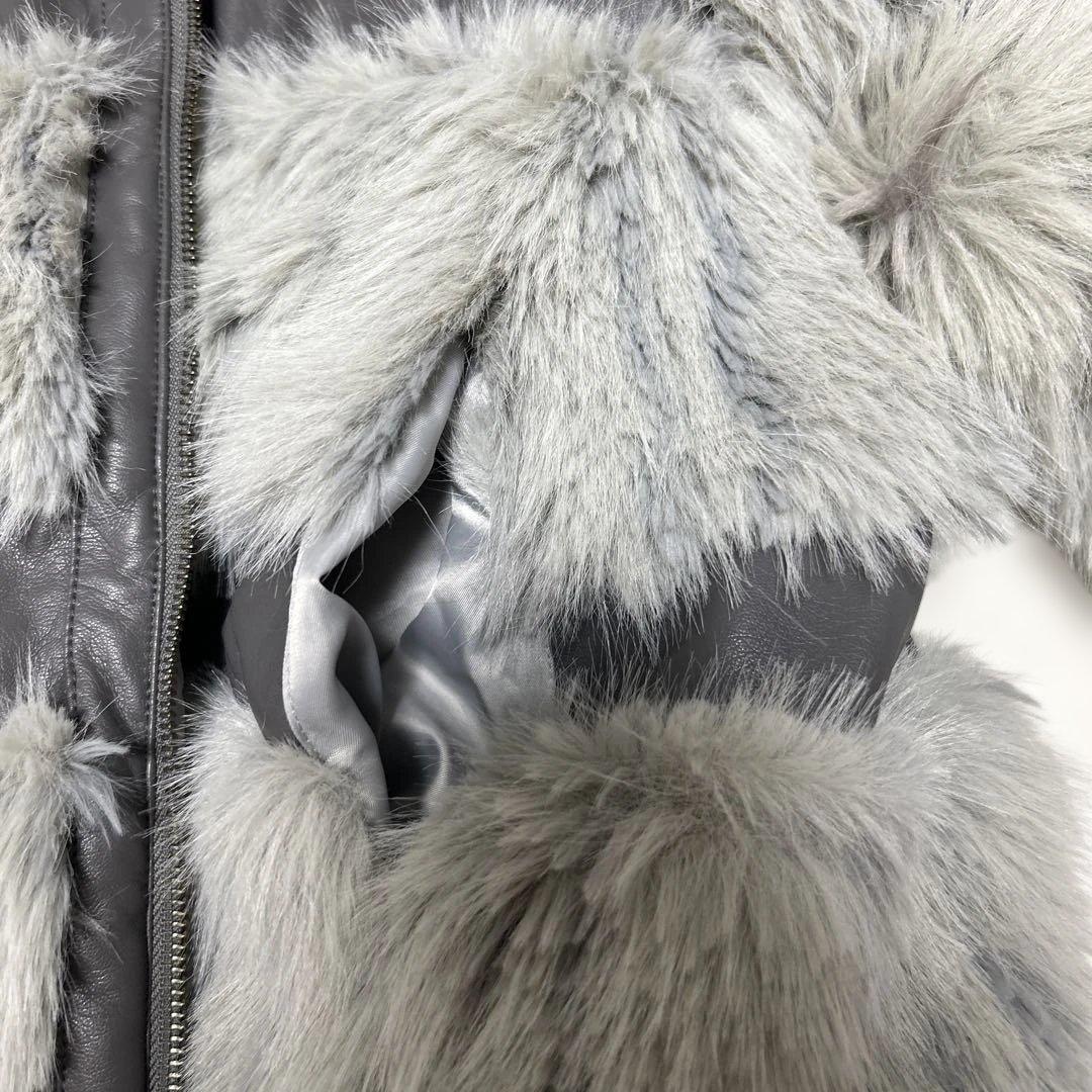 LAGUA GEM グレー ファーコート