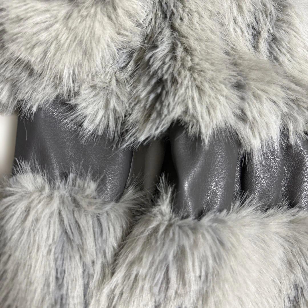 LAGUA GEM グレー ファーコート