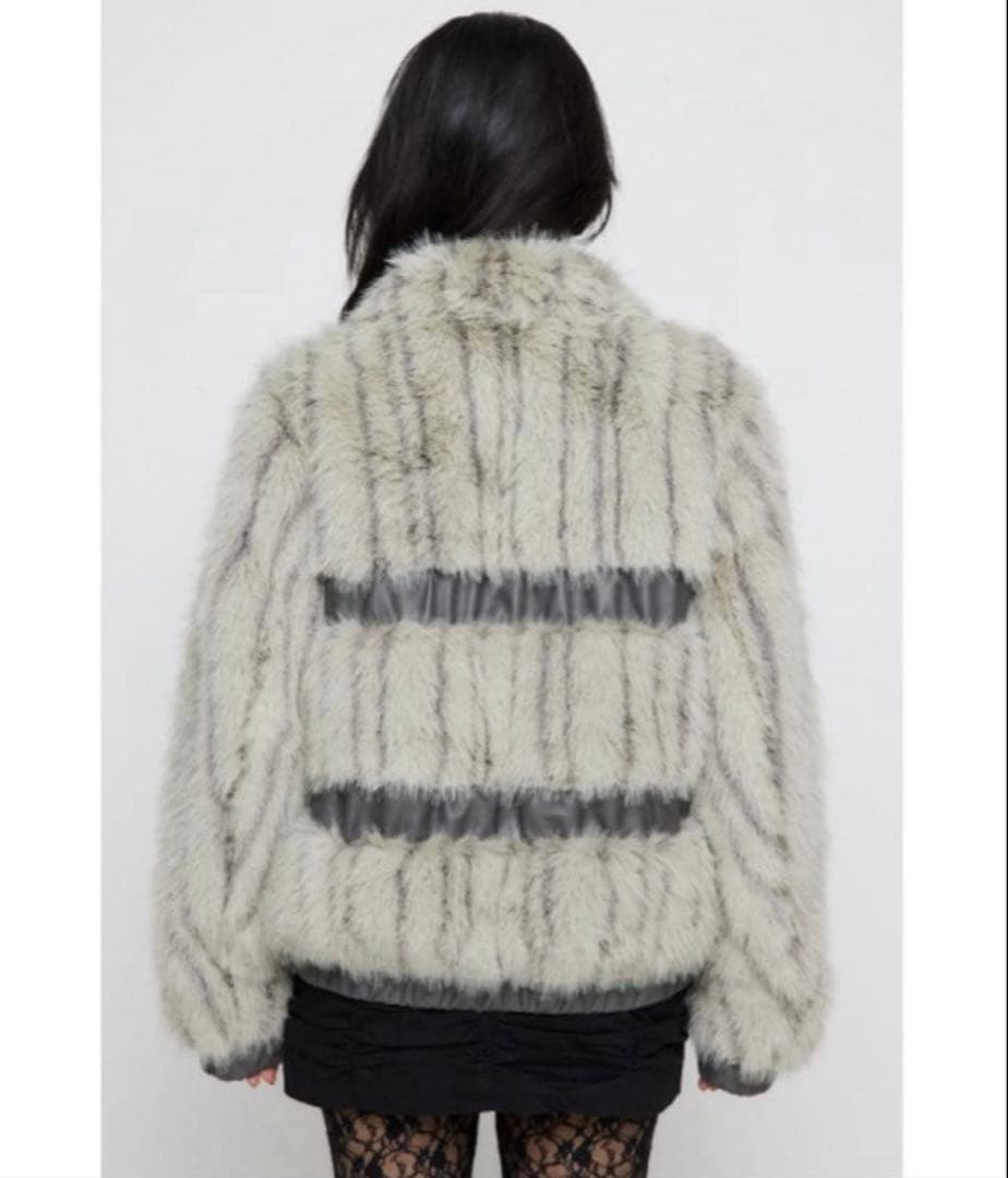 LAGUA GEM グレー ファーコート