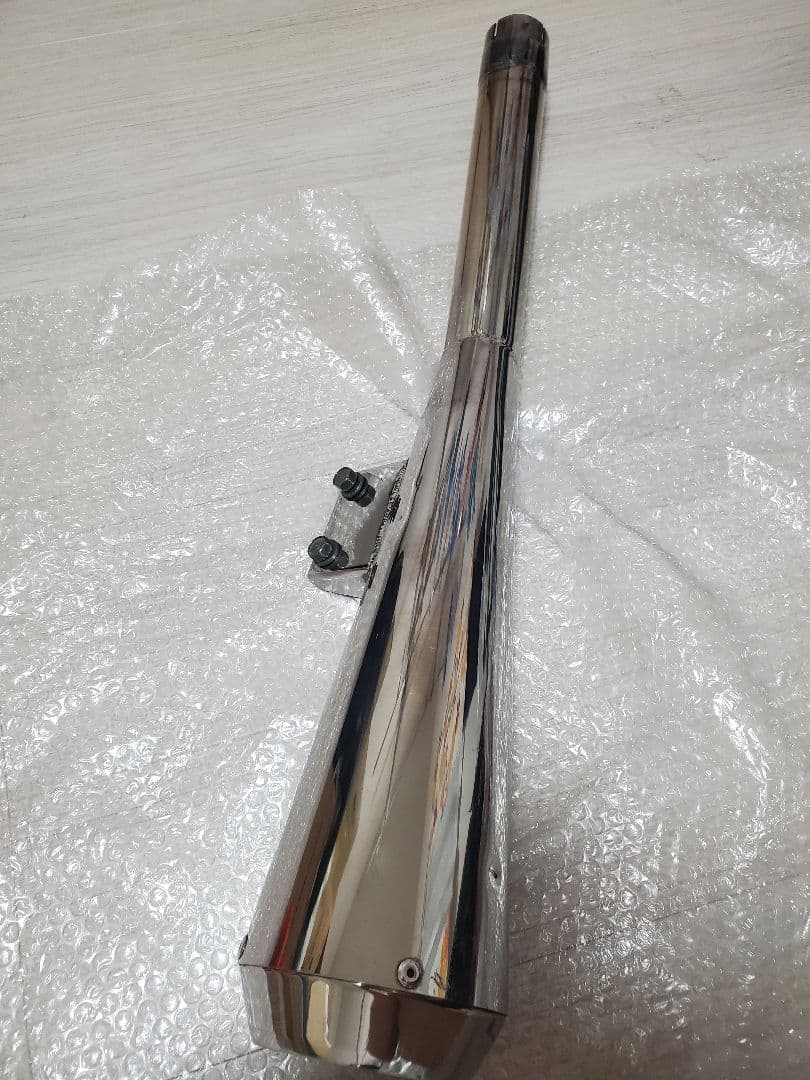 SR400 SR500 クェーサーメガホンマフラー モトギャラリークラフト製