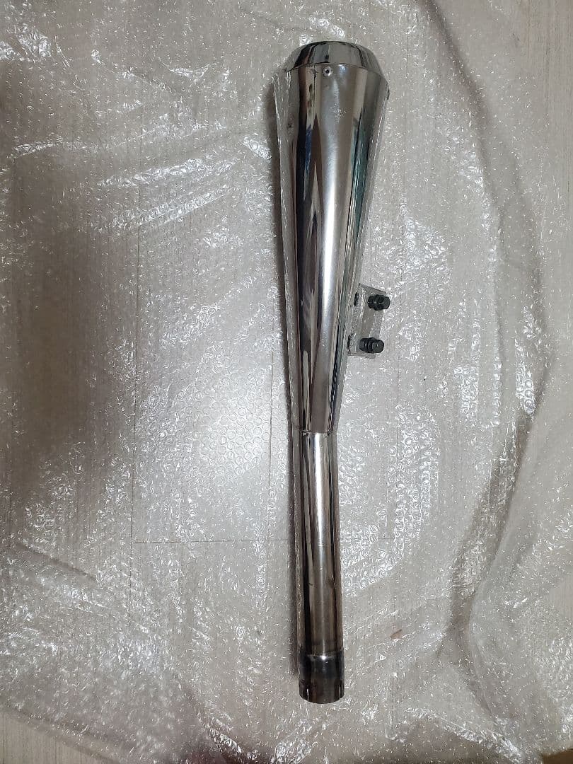 SR400 SR500 クェーサーメガホンマフラー モトギャラリークラフト製