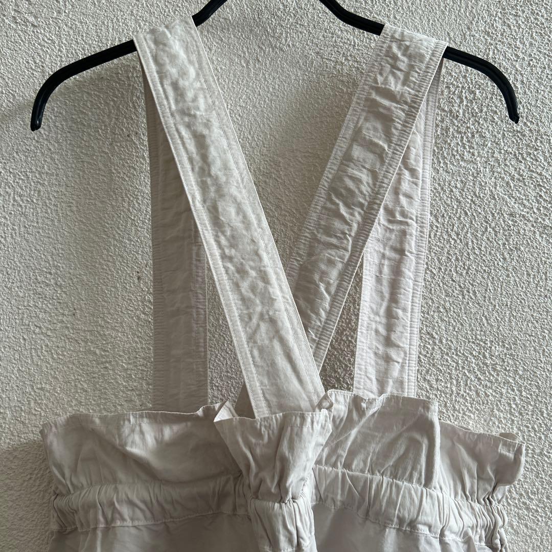 nest robe コットンリネンタイプライター2wayサロペット