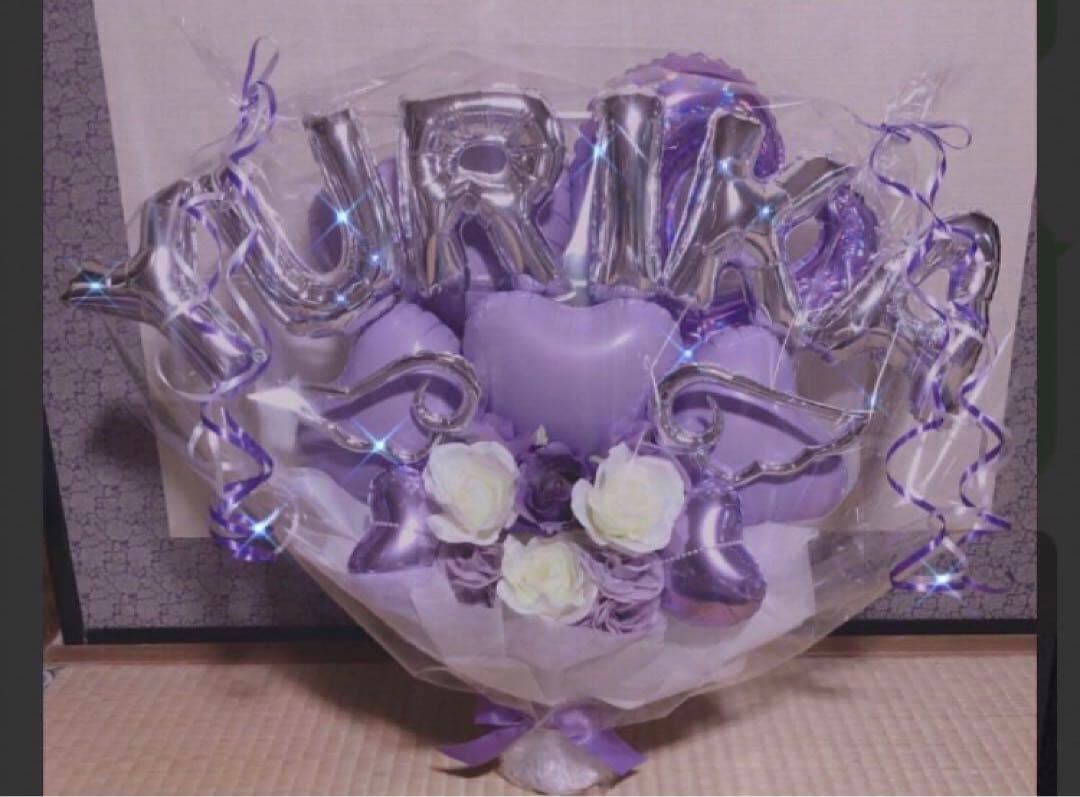 しろ　バルーンブーケ　卒業ブーケ　３月後半着