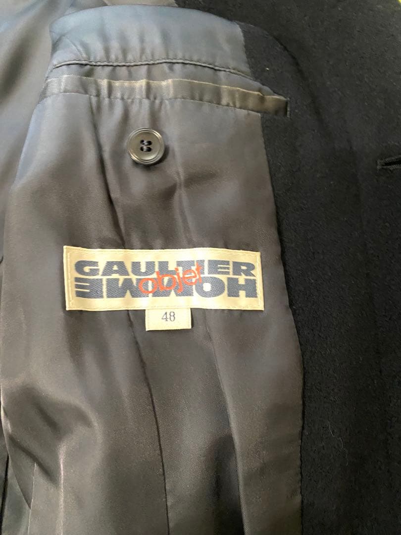 【極美品】ジャンポール・ゴルチエ オム ヴィンテージ ロングコート 黒 モード