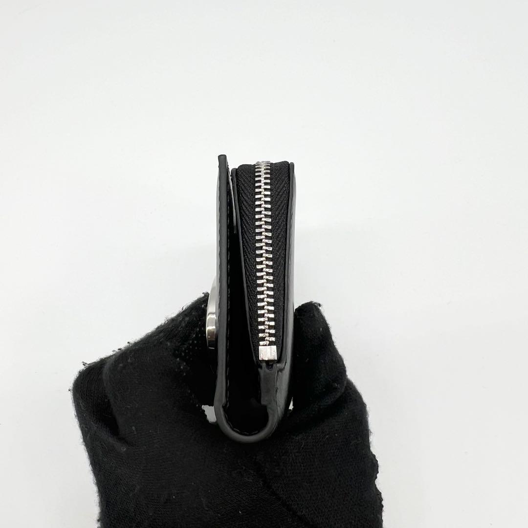 新品未使用✨DIESEL 二つ折り財布 オーバルDロゴ レザー 黒 25SS