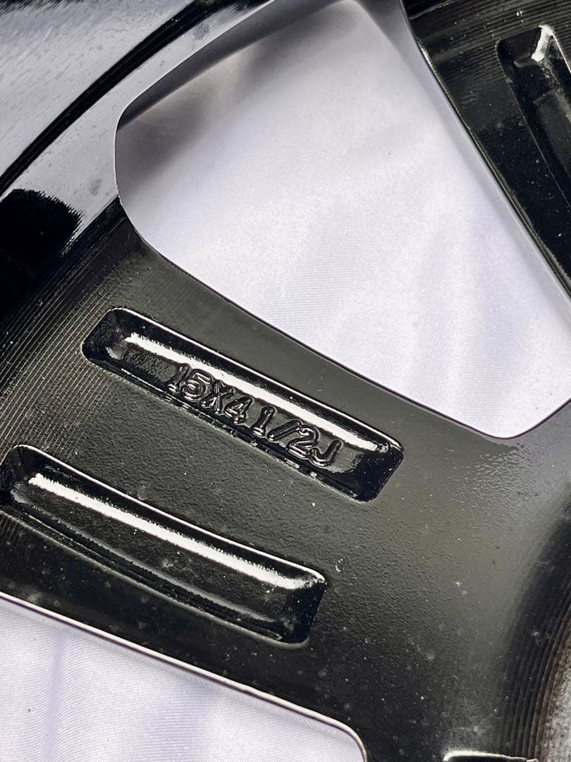 ② 【中古】ダイハツ純正 15インチ アルミホイール4本 4穴 PCD100