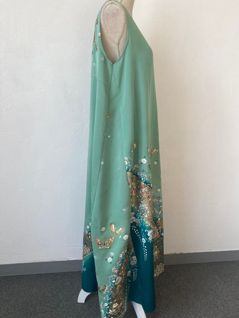 3244 着物　リメイク　ドレス　ワンピース