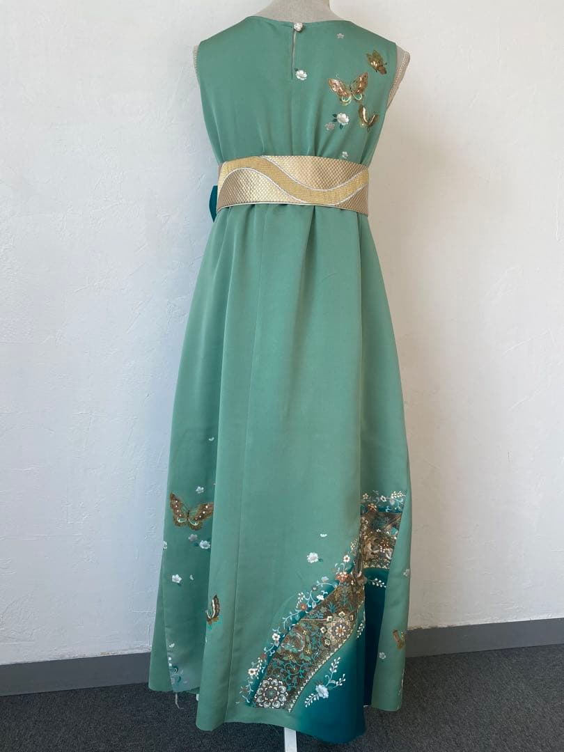 3244 着物　リメイク　ドレス　ワンピース