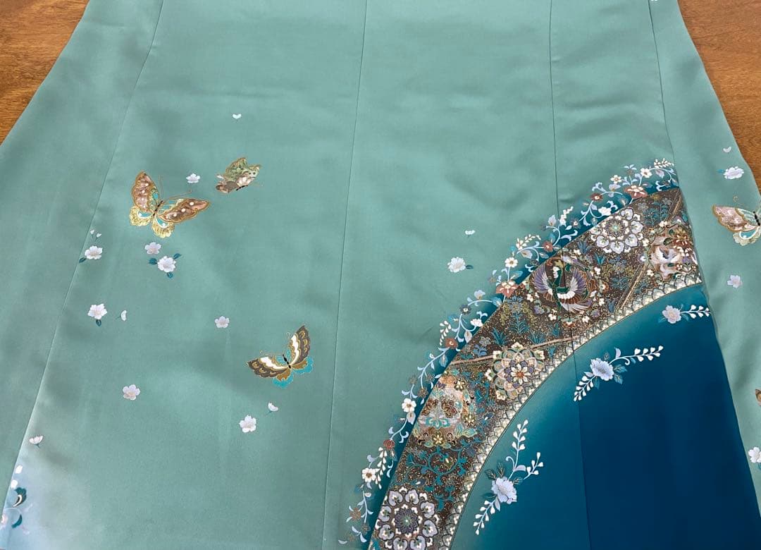 3244 着物　リメイク　ドレス　ワンピース