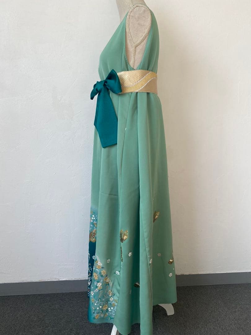 3244 着物　リメイク　ドレス　ワンピース