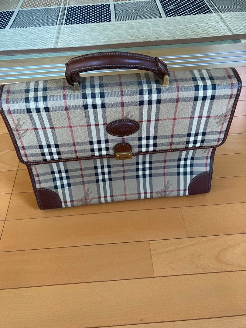 Burberry ブリーフケース ベージュ/ブラウン