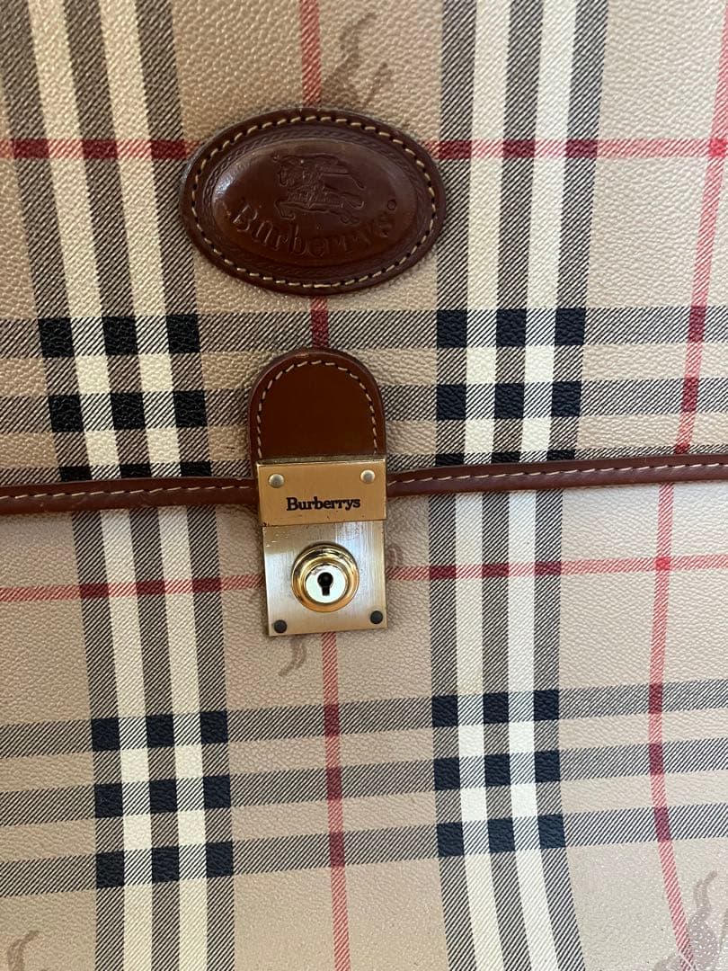 Burberry ブリーフケース ベージュ/ブラウン