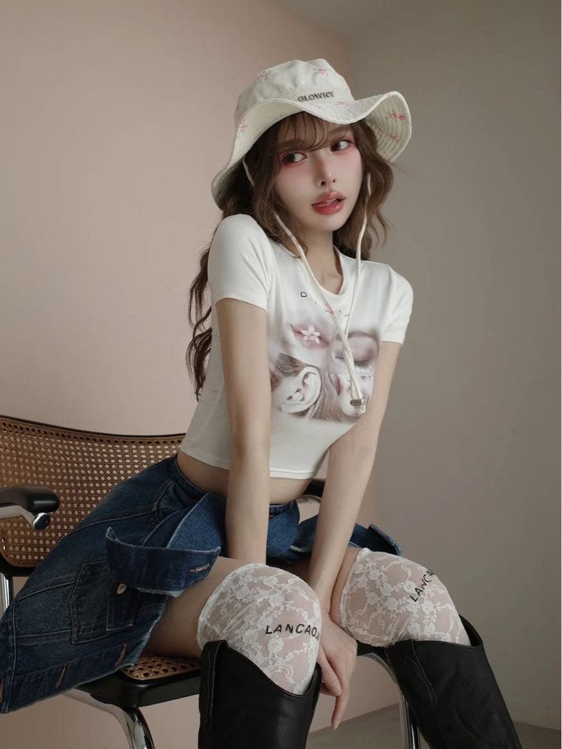 新品タグ付 ダーリッチ ドッキングデザインデニムショートパンツ M ブルー