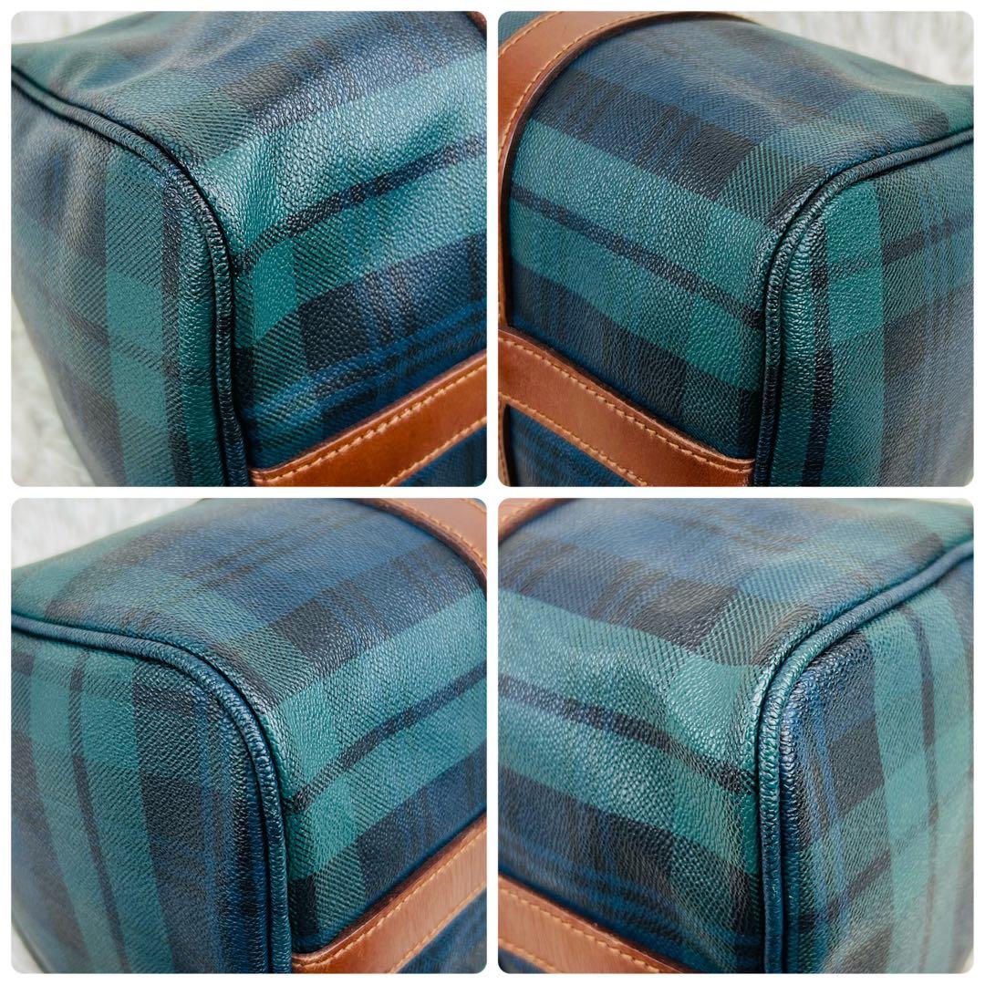 ✨美品 ポロラルフローレン ブラックウォッチ柄　ミニ ボストンバック