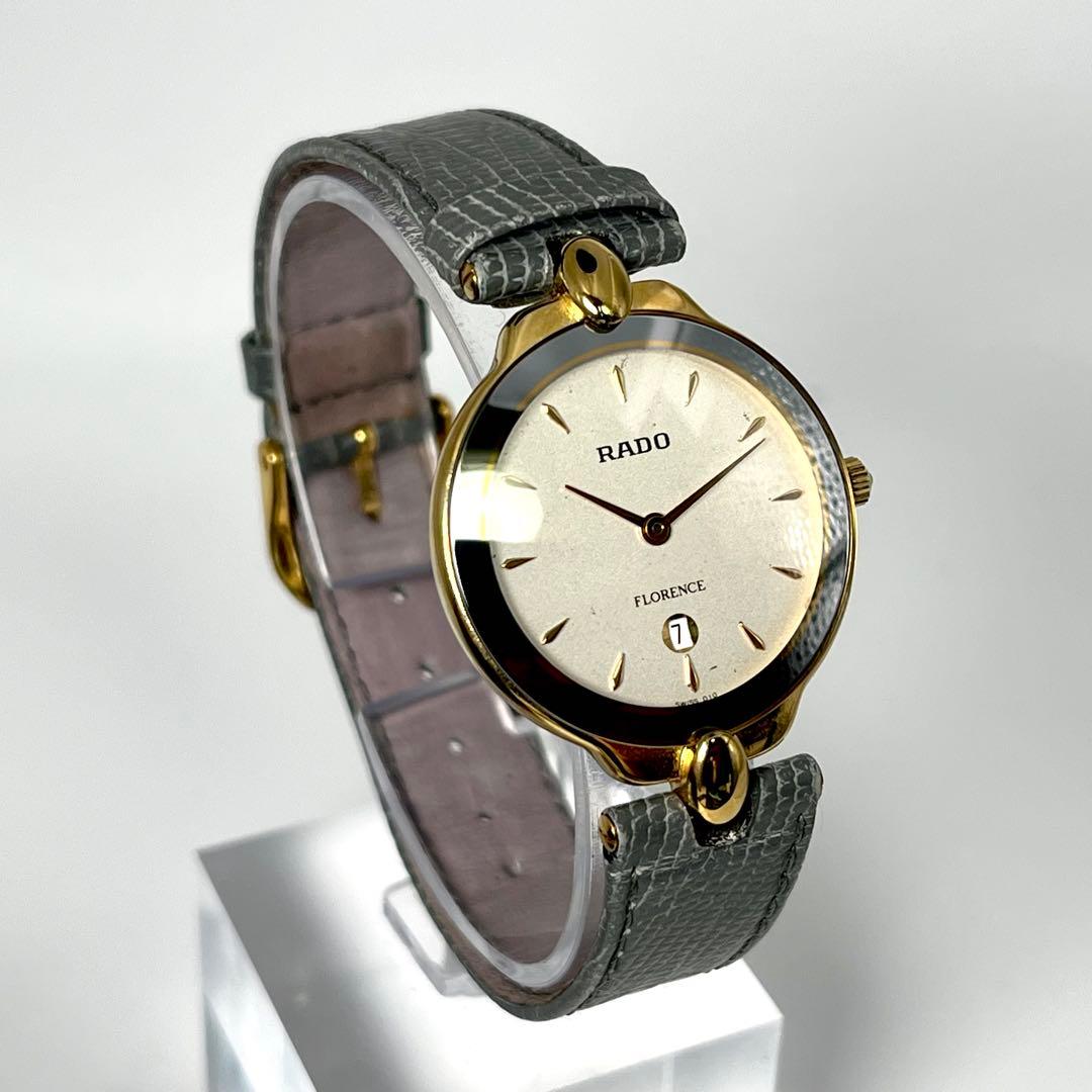 【稼働品】RADO ラドー フローレンス 手巻き式 デイト 160.3664.2