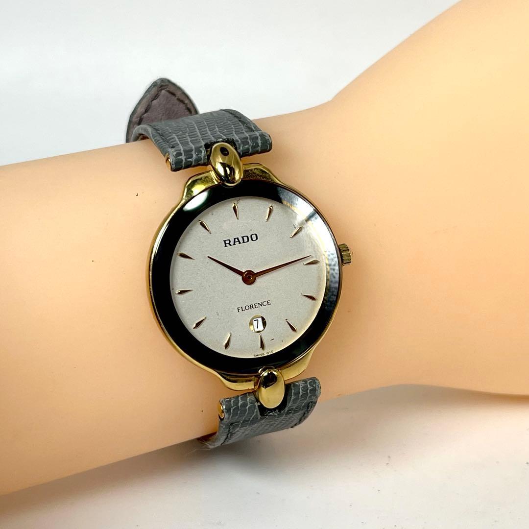 【稼働品】RADO ラドー フローレンス 手巻き式 デイト 160.3664.2