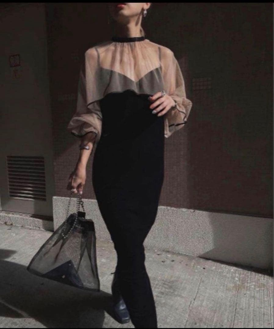 Ameri MANY WAY TULLE VEIL DRESS Mサイズ