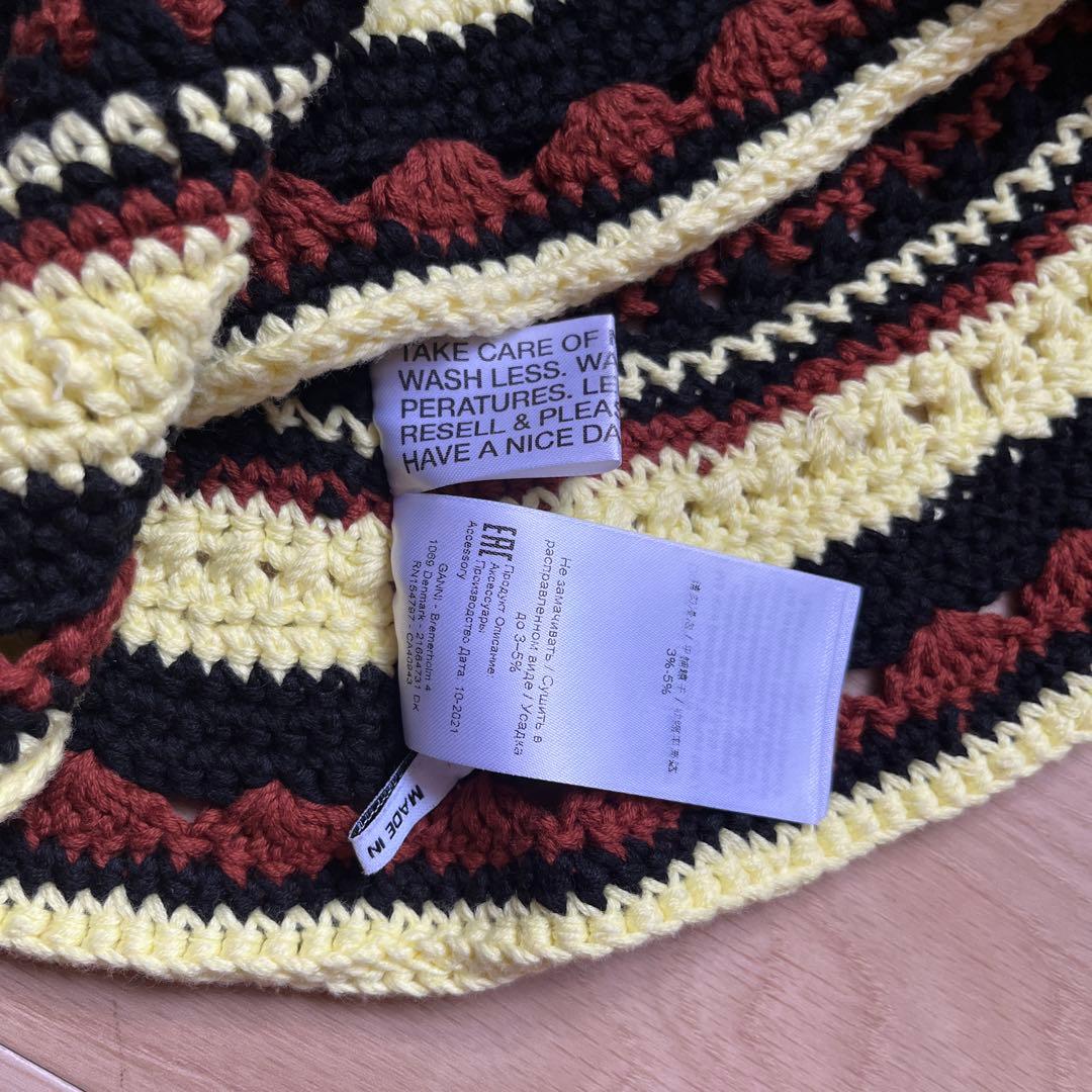 GANNI 新品未使用　クロシェ　ニット バケットハット