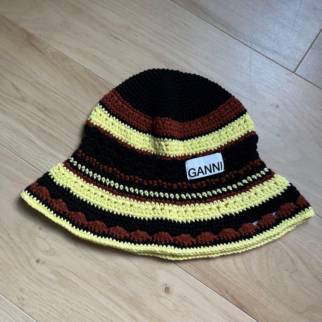 GANNI 新品未使用　クロシェ　ニット バケットハット