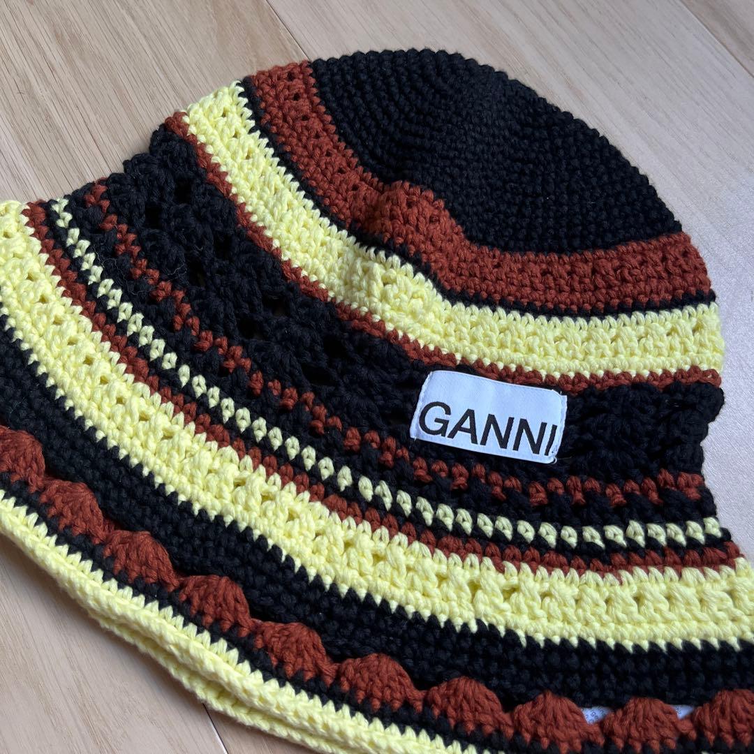 GANNI 新品未使用　クロシェ　ニット バケットハット
